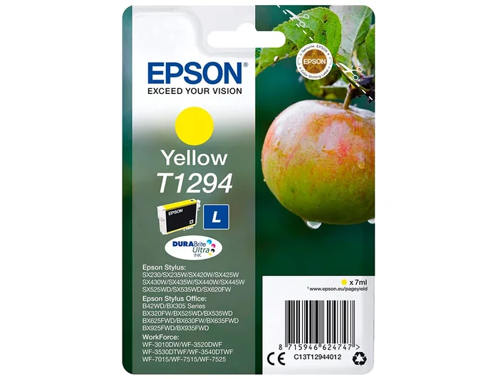 Epson Cartucho de Tinta T1294 Amarillo DURABrite Ultra