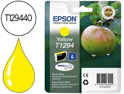 Epson Cartucho de Tinta T1294 Amarillo DURABrite Ultra