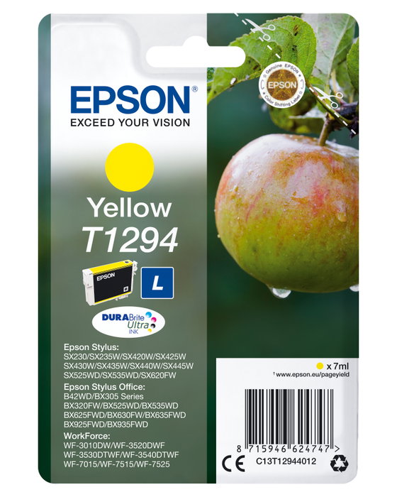Epson Cartucho de Tinta T1294 Amarillo DURABrite Ultra
