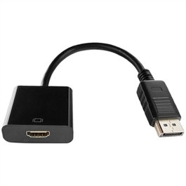 Gembird A-DPM-HDMIF-002 Adaptador DisplayPort a HDMI Macho-Hembra, 0.10m, Negro