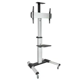TooQ Soporte de Suelo Inclinable Ajustable con Ruedas FS1870M-B para TV de 37-70 Pulgadas hasta 50kg