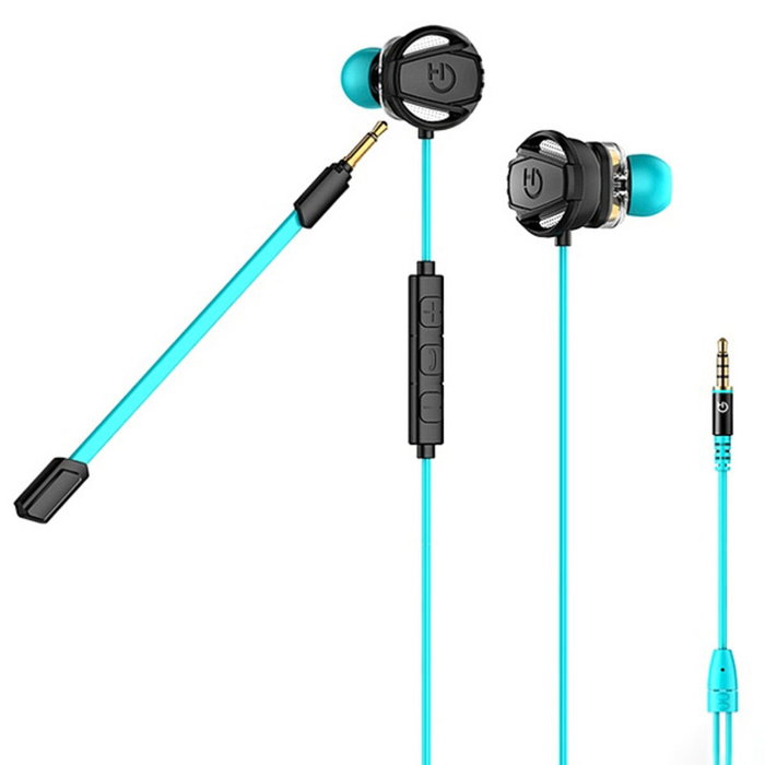 Hiditec Taiko Auriculares Gaming Dual Driver Negro, Turquesa