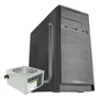 Tacens Anima AC4500 Caja PC Mini Tower Negro con Fuente de 500W, USB 3.0, Audio HD, Admite VGA hasta 310mm y Frontal de Aluminio Pulido
