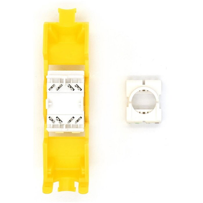 WP Módulo de conector de red Keystone Cat. 6A UTP Amarillo