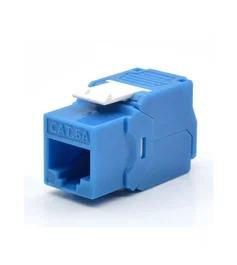 WP Módulo de conector de red Keystone hembra RJ45 Cat 6a UTP Azul WPC-KEY-6AUP-TL/B