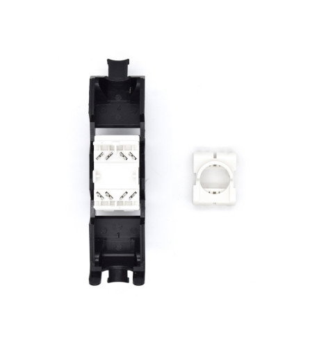 WP WPC-KEY-6AUP-TL/BL Conector Keystone Cat. 6a UTP Negro, Blanco
