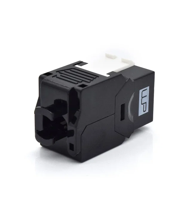 WP Conector Keystone RJ45 Cat 6A Tool-Less Negro/Blanco WP Conector Keystone RJ45 Cat 6A Tool-Less Negro/Blanco