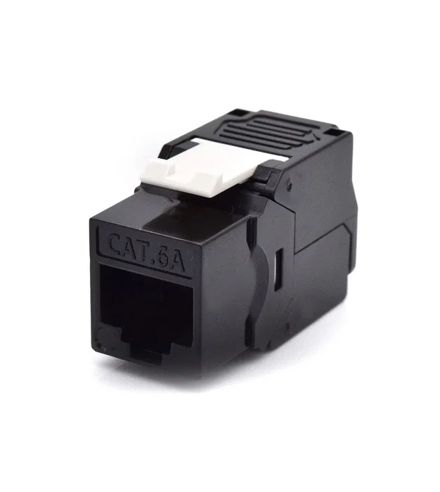 WP Conector Keystone RJ45 Cat 6A Tool-Less Negro/Blanco WP Conector Keystone RJ45 Cat 6A Tool-Less Negro/Blanco