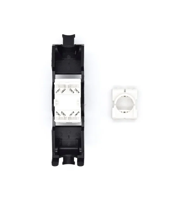 WP Conector Keystone RJ45 Cat 6A Tool-Less Negro/Blanco WP Conector Keystone RJ45 Cat 6A Tool-Less Negro/Blanco