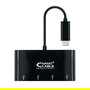 Nano Cable 10.16.4401-BK Hub USB Tipo-C a 4xUSB 3.0 Negro Plug and Play