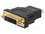 Gembird Adaptador HDMI a DVI M/F Negro A-HDMI-DVI-3