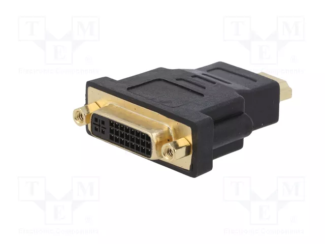 Gembird Adaptador HDMI a DVI M/F Negro A-HDMI-DVI-3