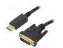 Gembird CC-DPM-DVIM-6 Adaptador de Cable DisplayPort a DVI de 1,8 m Negro
