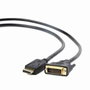 Gembird CC-DPM-DVIM-6 Adaptador DisplayPort a DVI-D 1,8 m Negro
