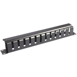 WP Panel guía cables con tapa 1U