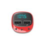 Energy Sistem Transmisor FM Coche Reproductor MP3 con Carga USB, Lector MicroSD y USB, Rojo - 448258