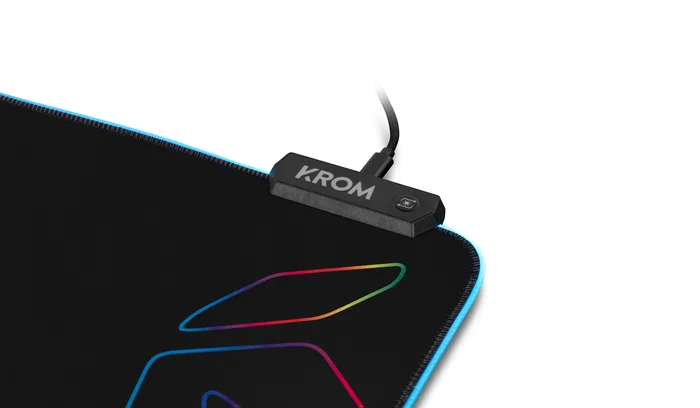 Krom Knout RGB Alfombrilla Gaming Negra