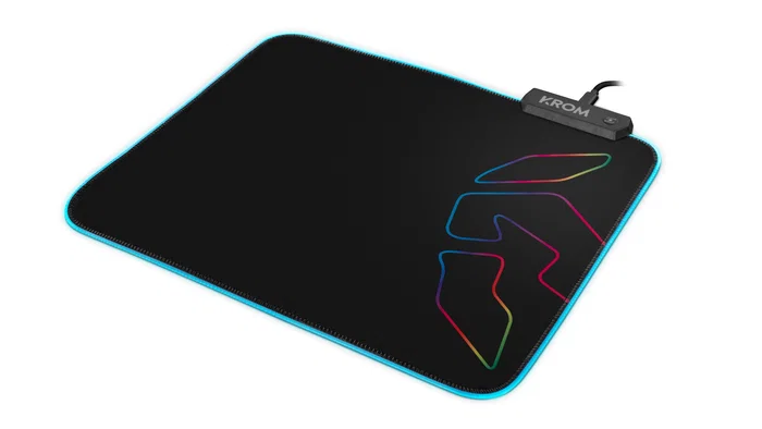 Krom Knout RGB Alfombrilla Gaming Negra