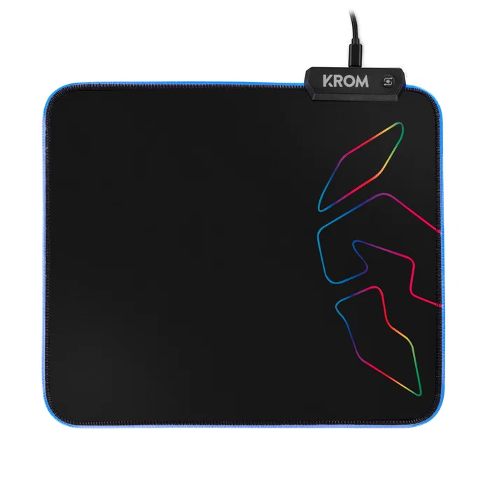 Krom Knout RGB Alfombrilla Gaming Negra