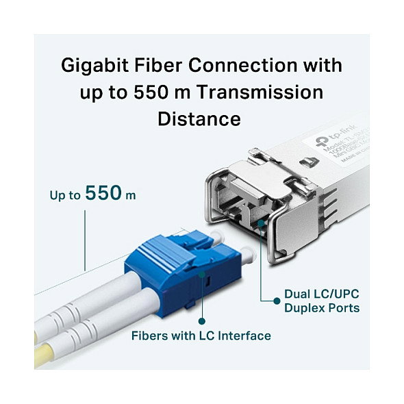 TP-Link TL-SM311LM Módulo SFP GBIC Fibra Óptica Gigabit 1000Base-SX, Multimodo 850nm, LC, 550m, para Omada TP-Link TL-SM311LM Módulo SFP GBIC Fibra Óptica Gigabit 1000Base-SX, Multimodo 850nm, LC, 550m, para Omada