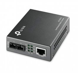 TP-Link MC100CM - Convertidor de Fibra a Cobre, 100BASE-FX/100BASE-TX, SC Multimodo hasta 2 km, 1 puerto RJ45