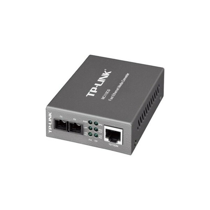 TP-Link MC110CS Convertidor de Medios RJ45 a Fibra Monomodo SC 1310nm Negro