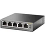 TP-Link Switch TL-SF1005P 5 Puertos Ethernet Fast 10/100 Mbps, 4 Puertos PoE IEEE 802.3af para Cámaras IP y AP, No Gestionable Plug and Play