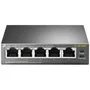 TP-Link Switch TL-SF1005P 5 Puertos Ethernet Fast 10/100 Mbps, 4 Puertos PoE IEEE 802.3af para Cámaras IP y AP, No Gestionable Plug and Play