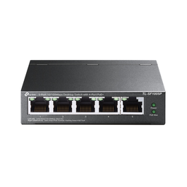 TP-Link TL-SF1005P Switch No Administrado Fast Ethernet 5 Puertos PoE Negro