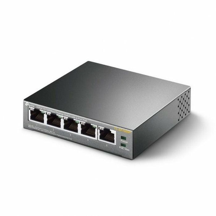 TP-Link TL-SF1005P Switch de 5 puertos 10/100 Mbps con 4 puertos PoE, Negro TP-Link TL-SF1005P Switch de 5 puertos 10/100 Mbps con 4 puertos PoE, Negro