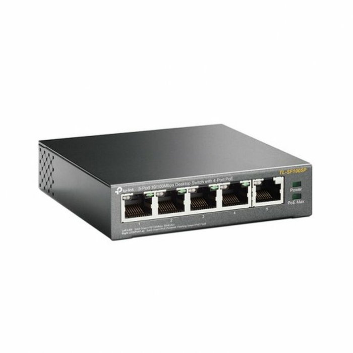 TP-Link TL-SF1005P Switch de 5 puertos 10/100 Mbps con 4 puertos PoE, Negro TP-Link TL-SF1005P Switch de 5 puertos 10/100 Mbps con 4 puertos PoE, Negro