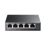 TP-Link TL-SF1005P Switch de 5 puertos 10/100 Mbps con 4 puertos PoE, Negro