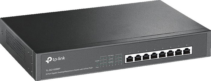 TP-Link TL-SG1008MP Switch 8 Puertos Gigabit PoE+ TP-Link TL-SG1008MP Switch 8 Puertos Gigabit PoE+