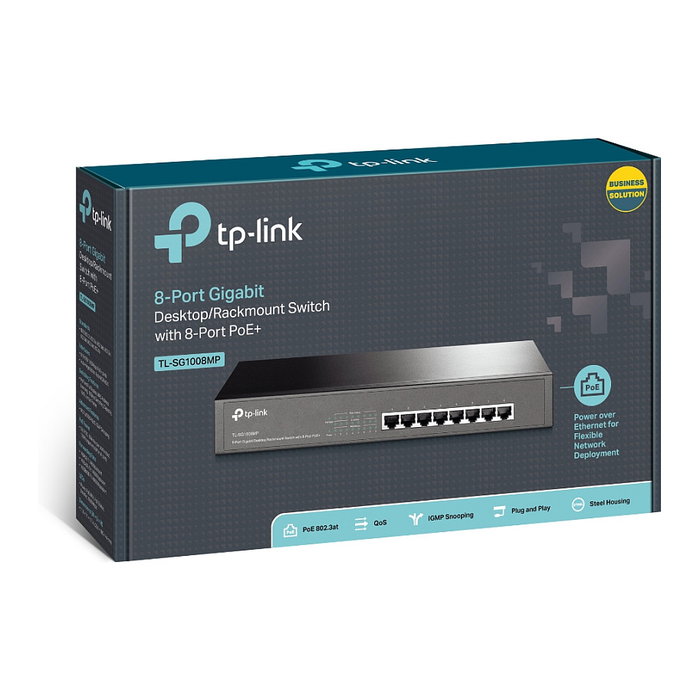 TP-Link TL-SG1008MP Switch 8 Puertos Gigabit PoE+ TP-Link TL-SG1008MP Switch 8 Puertos Gigabit PoE+