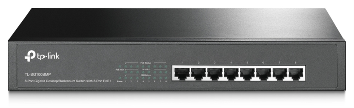 TP-Link TL-SG1008MP Switch 8 Puertos Gigabit PoE+ TP-Link TL-SG1008MP Switch 8 Puertos Gigabit PoE+
