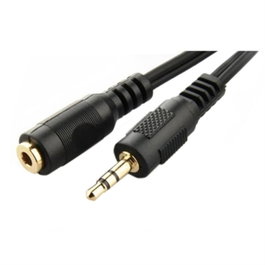 Cable Extensión Jack 3.5 mm GEMBIRD CCA-421S Negro (5 m)