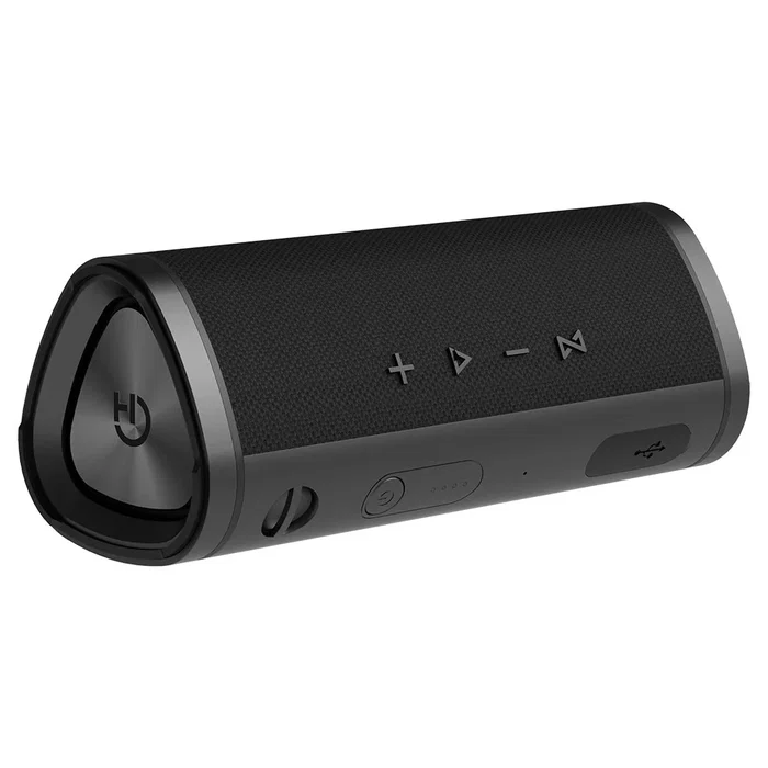 Hiditec Urban Rok L Altavoz Portátil Bluetooth 10W Estéreo 2.0 con TWS, Batería 3600mAh 16h, IPX5 Resistente Agua, Negro