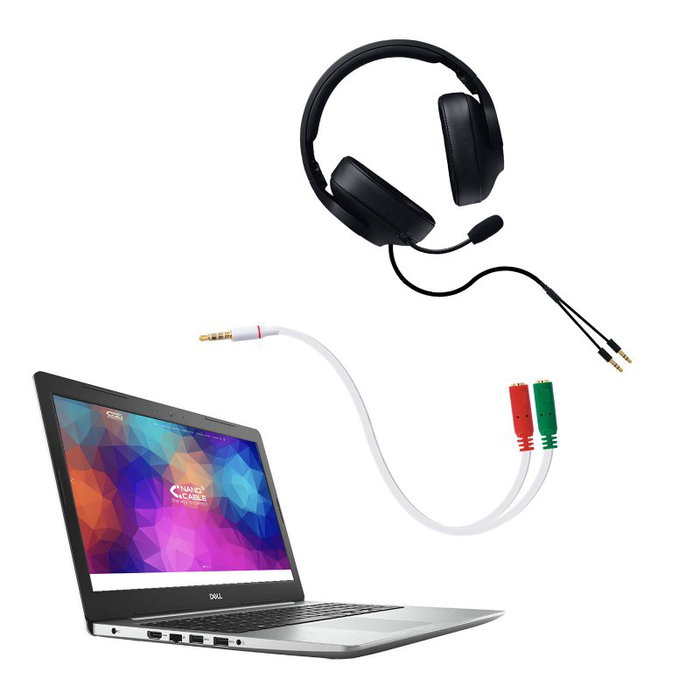 Nanocable Cable adaptador Audio Jack 3.5mm macho 4 pines a 2x Jack 3.5mm hembra 3 pines, Blanco Nanocable Cable adaptador Audio Jack 3.5mm macho 4 pines a 2x Jack 3.5mm hembra 3 pines, Blanco