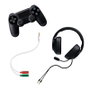 Nanocable Cable adaptador Audio Jack 3.5mm macho 4 pines a 2x Jack 3.5mm hembra 3 pines, Blanco