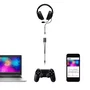 Nanocable Cable Adaptador Audio Jack 3,5mm Macho 4 Pines a 2x Jack 3,5mm Hembra 3 Pines, Negro