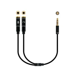 Cable Audio Jack (3,5 mm) Divisor NANOCABLE 10.24.120 Blanco Negro