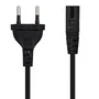 Nanocable Cable de Alimentación Forma 8 CEE7/16 a C7, 1,5 m, Negro