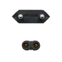 Nanocable Cable de Alimentación Forma 8 CEE7/16 a C7, 1,5 m, Negro