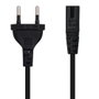 Nanocable Cable de Alimentación Forma 8 CEE7/16 a C7, 1,5 m, Negro
