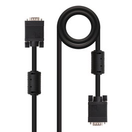 Nanocable Cable SVGA con Ferrita, 15 m, Negro