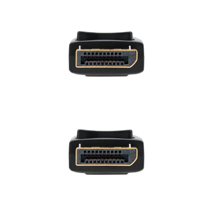 Nanocable 10.15.2301 Cable DisplayPort Macho a Macho 1m, DP 1.2, 4K@60Hz, 5.4 Gbit/s, 3D, Contactos Chapados en Oro, Negro