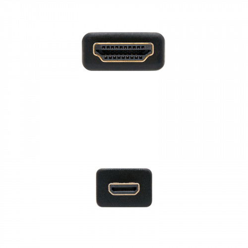 Nanocable Cable HDMI a Micro HDMI 1.4, 0.8m, Conectores Chapados en Oro, Negro, Referencia: 10.15.3501