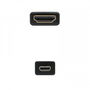 Nanocable Cable HDMI a Micro HDMI 1.4, 0.8m, Conectores Chapados en Oro, Negro, Referencia: 10.15.3501