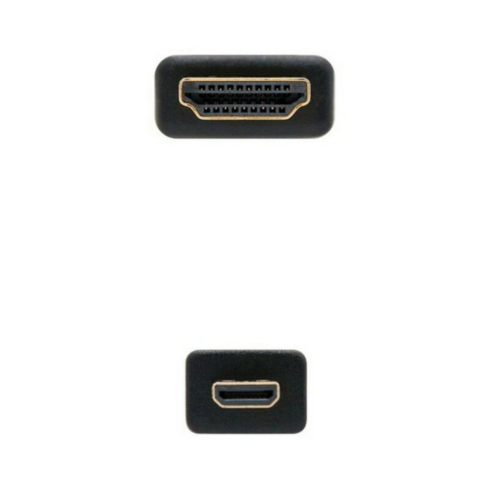 Nanocable Cable Micro HDMI a HDMI v1.4, 0.8m, Negro
