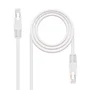 Nanocable 10.20.0102-W Cable de Red RJ45 Cat5e UTP AWG24 2 m - Latiguillo Blanco con Conectores Macho